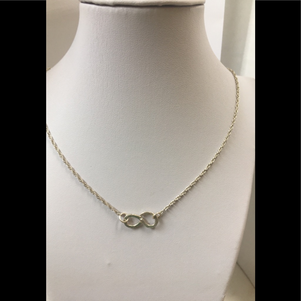 Argentium Silver Infinity Necklace